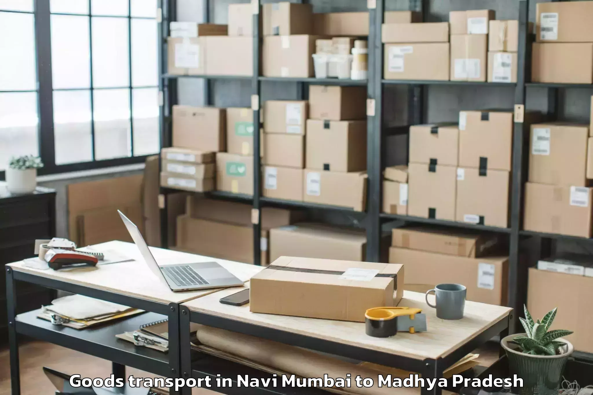 Affordable Navi Mumbai to Vit Bhopal University Bhopal Goods Transport